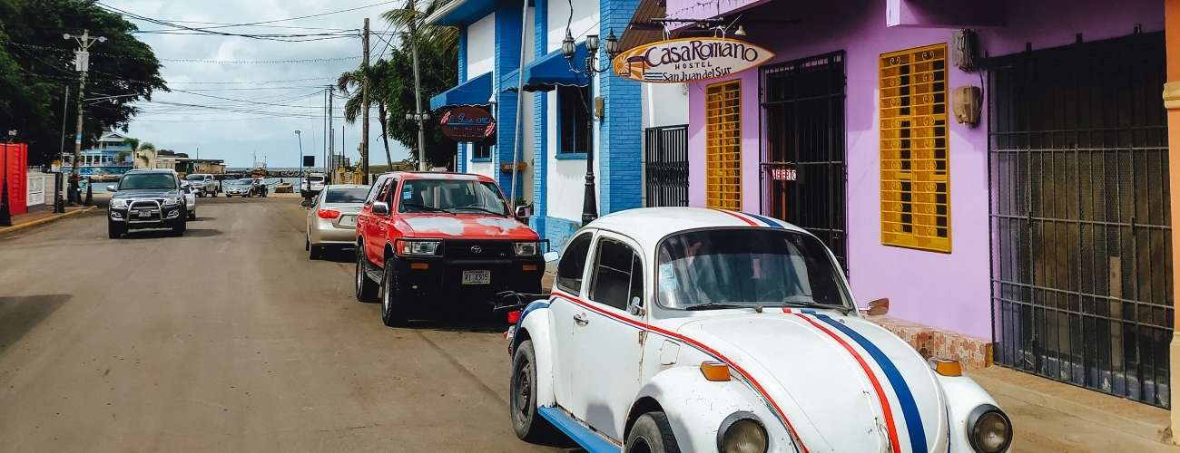 Straße in San Juan del Sur Straße in San Juan del Sur